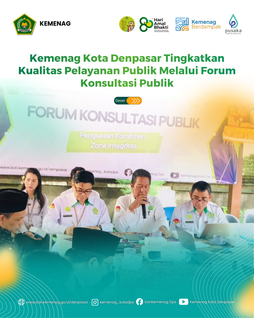 Kemenag Kota Denpasar Tingkatkan Kualitas Pelayanan Publik Melalui Forum Konsultasi Publik