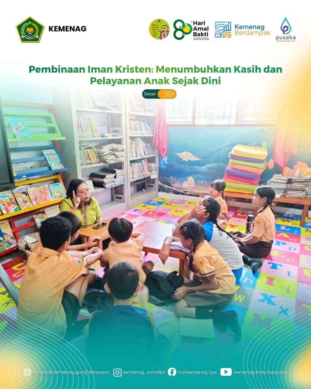 Pembinaan Iman Kristen: Menumbuhkan Kasih dan Pelayanan Anak Sejak Dini