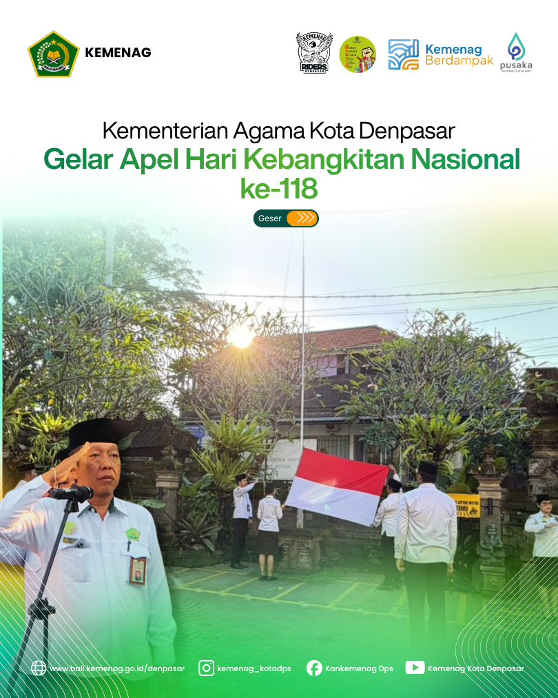 Kemenag Kota Denpasar Gelar Apel Hari Kebangkitan Nasional ke-118
