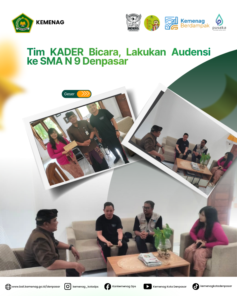 Tim KADER Bicara, Lakukan Audensi ke SMA N 9 Denpasar