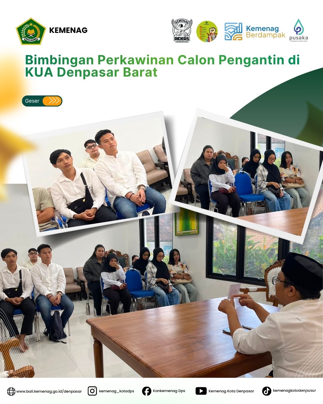 Bimbingan Perkawinan Calon Pengantin di KUA Denpasar Barat