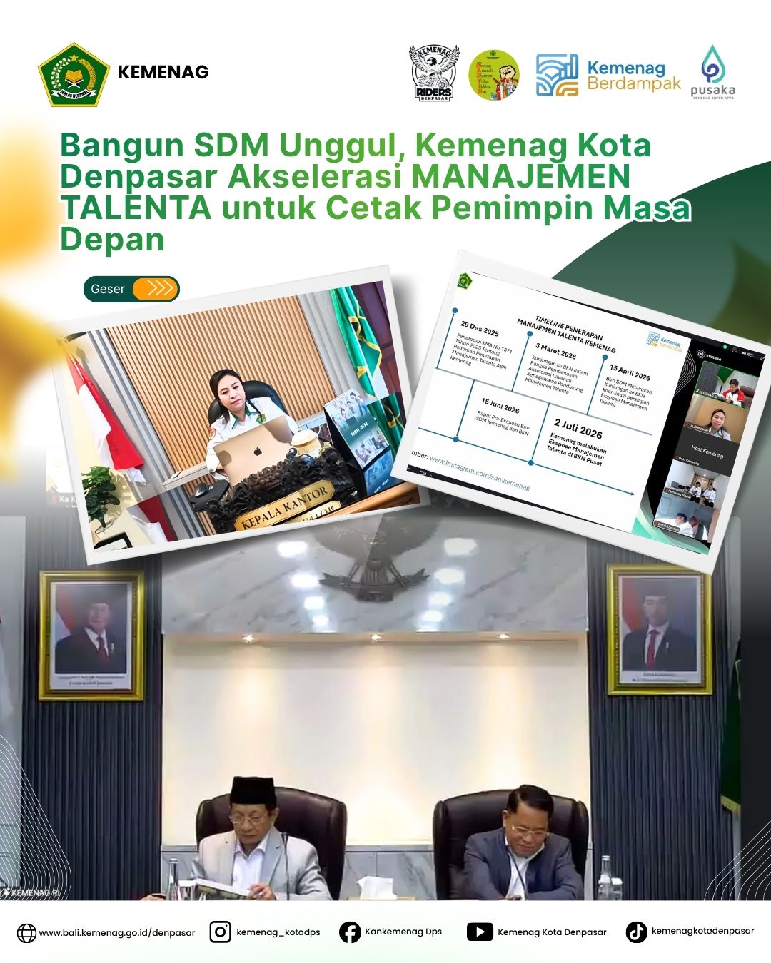 Bangun SDM Unggul, Kemenag Kota Denpasar Akselerasi Manajemen Talenta untuk Cetak Pemimpin Masa Depan