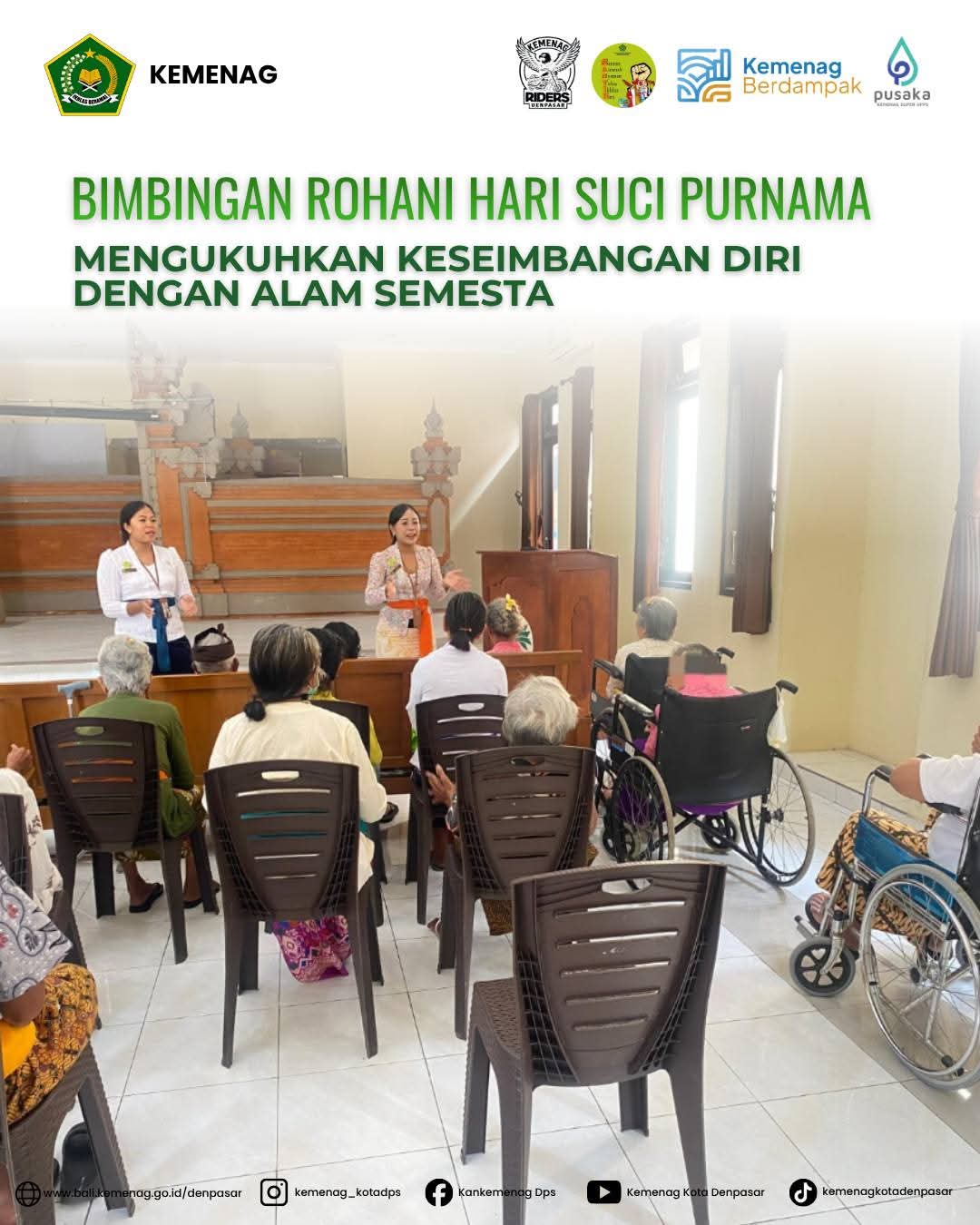 Bimbingan Rohani Hari Suci Purnama Mengukuhkan Keseimbangan Diri dengan Alam Semesta