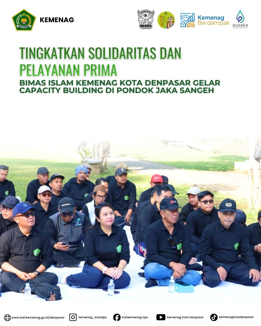 Tingkatkan Solidaritas dan Pelayanan Prima, Bimas Islam Kemenag Kota Denpasar Gelar Capacity Building di Pondok Jaka Sangeh