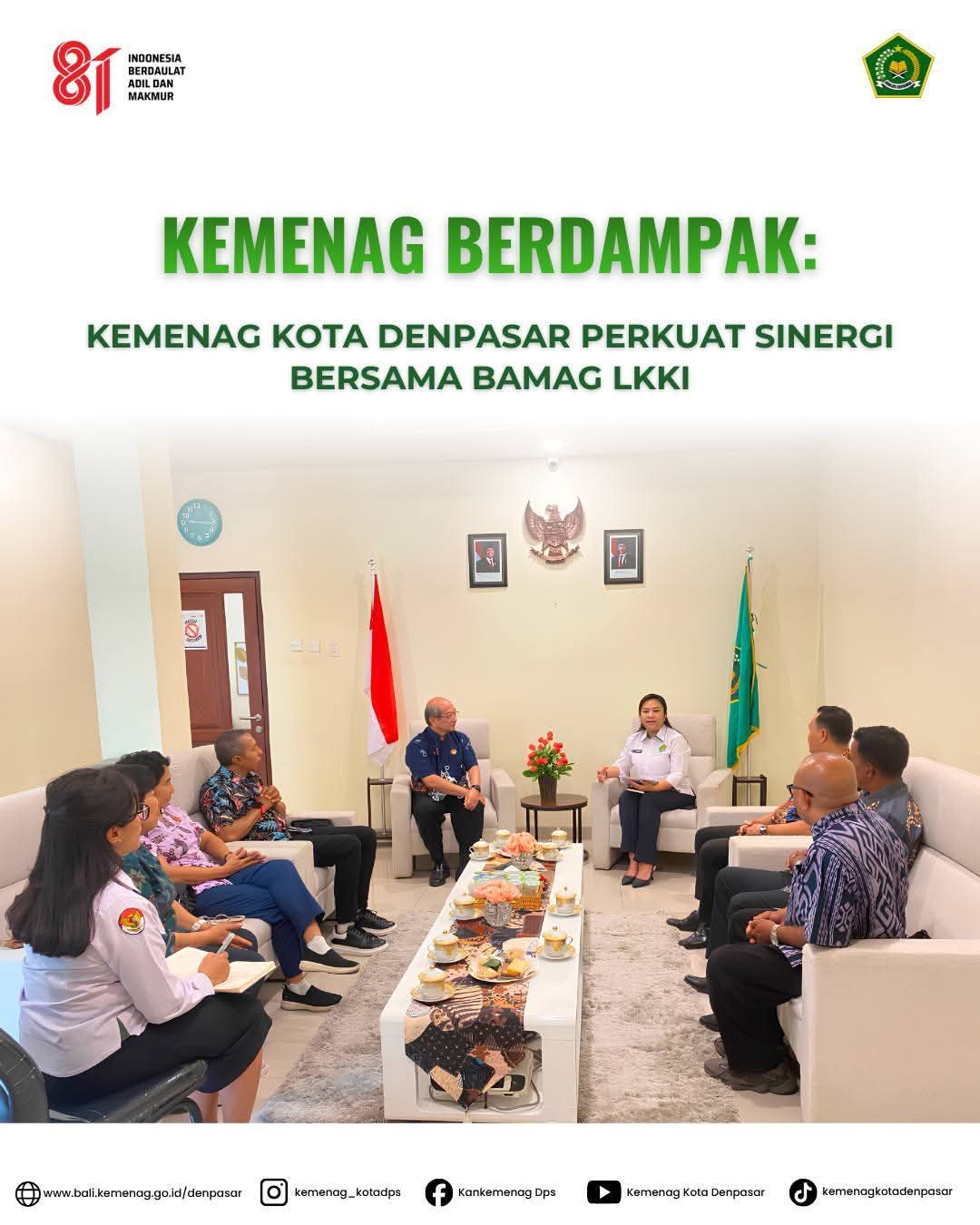 Kemenag Berdampak: Kemenag Kota Denpasar Perkuat Sinergi Bersama BAMAG LKKI