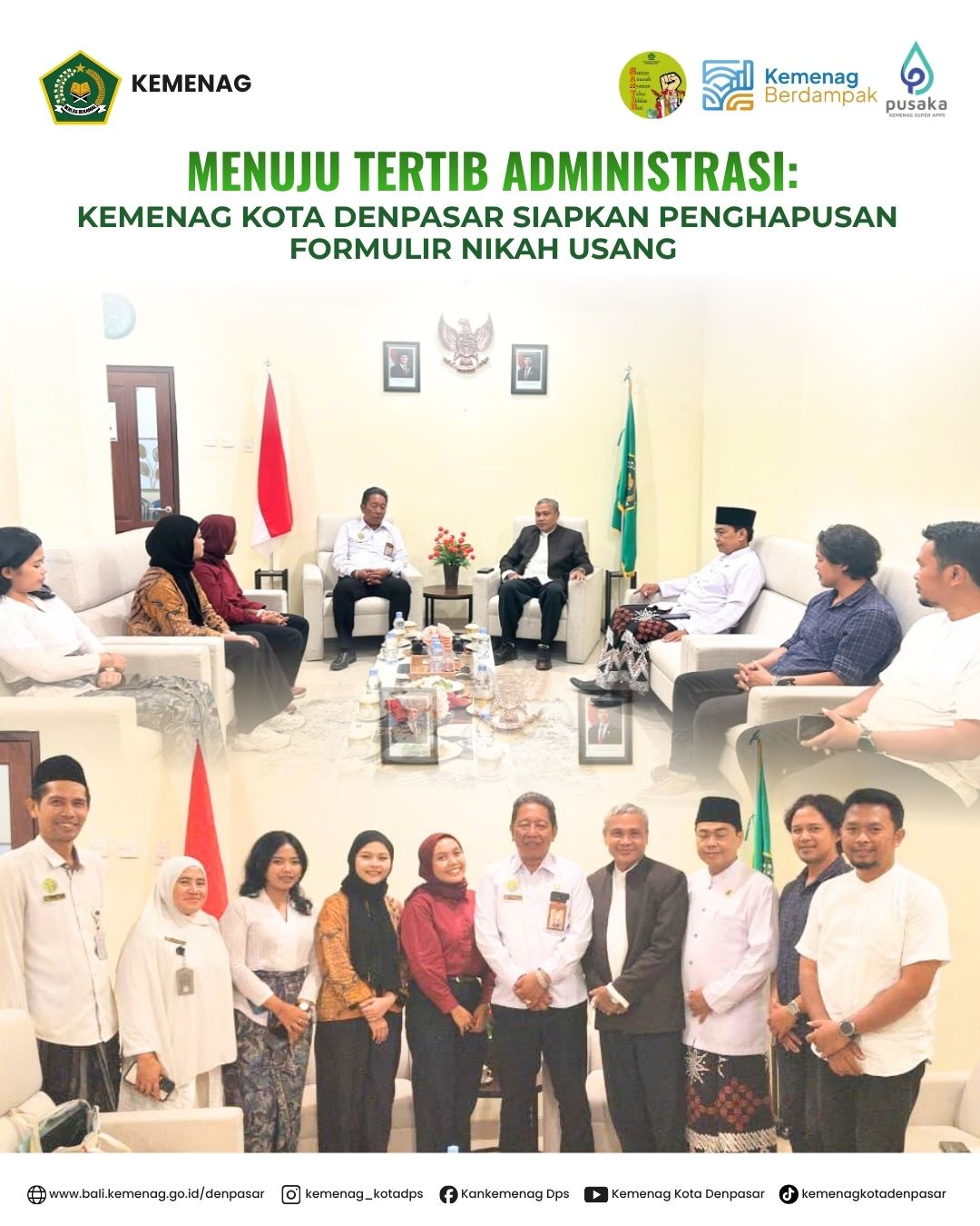 MENUJU TERTIB ADMINISTRASI: KEMENAG KOTA DENPASAR SIAPKAN PENGHAPUSAN FORMULIR NIKAH USANG 
